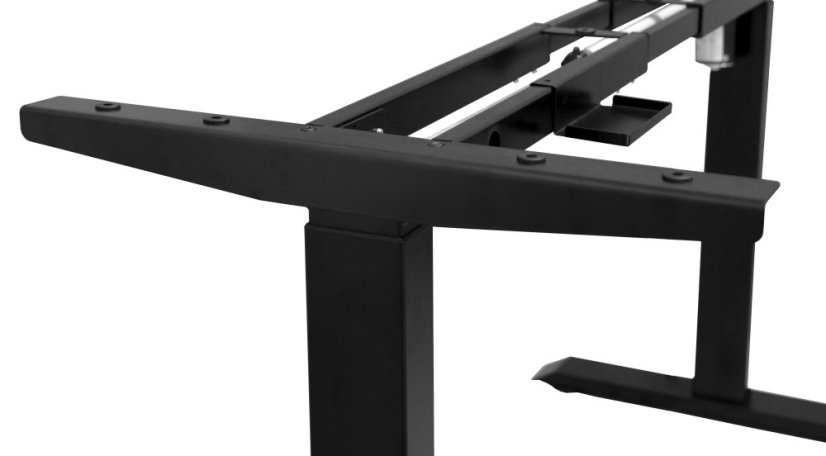 Jednomotorová nastavitelná stolová podnož - Barva: RAL 9005 černá