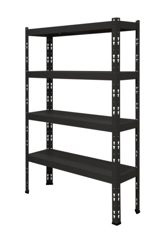 Kovový policový regál 1500 x 1000 x 300 mm, nosnosť police 335 kg - Farba: RAL 5015 modrá, Počet polic: 4