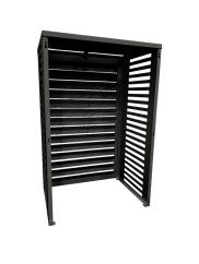 Kryt klimatizácie a jednotky tepelného čerpadla na stenu antracit veľ. L