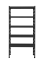 Kovový policový regál 2000 x 1000 x 400 mm, nosnosť police 335 kg - Farba: RAL 7016 antracit, Počet polic: 5