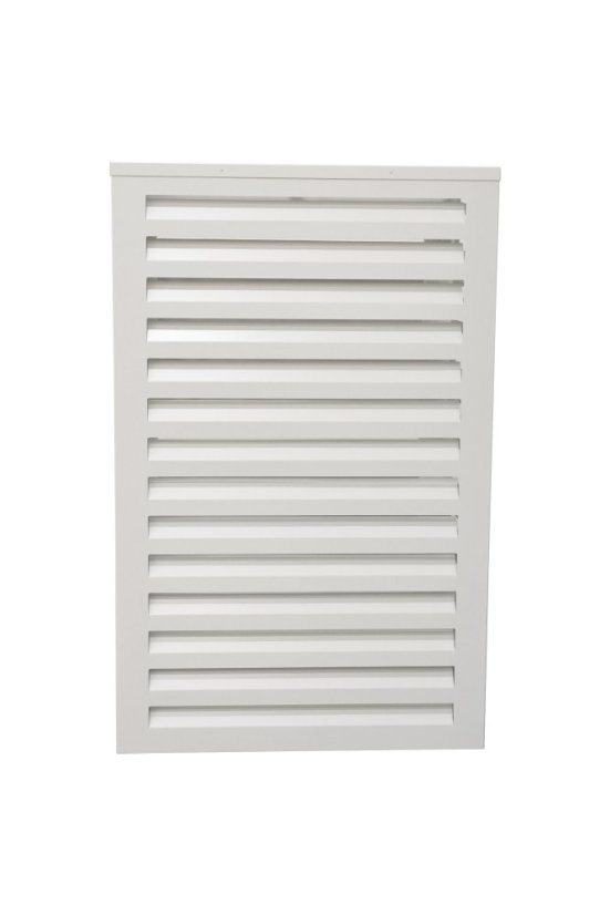 Kryt klimatizácie a jednotky tepelného čerpadla na zem biely veľ. L