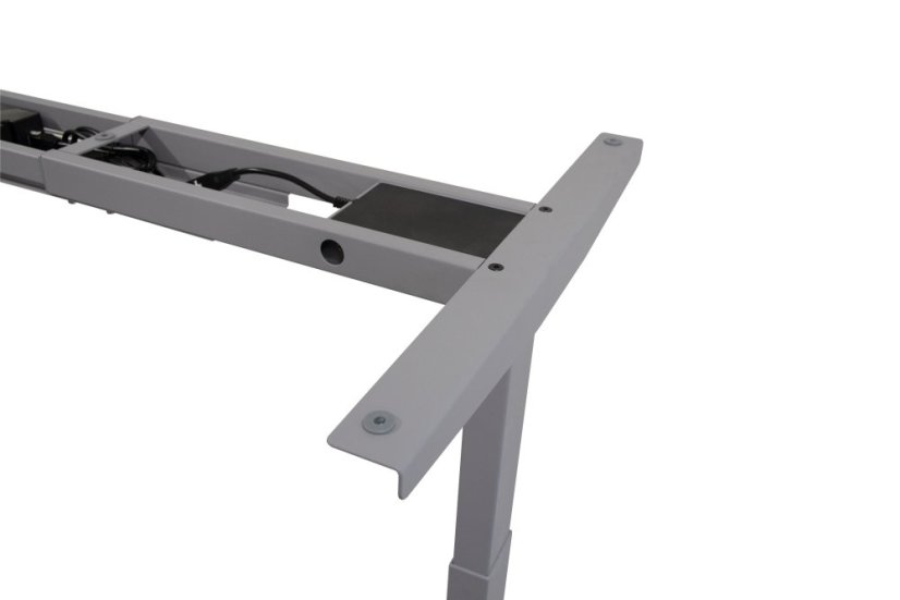 Dvoumotorová nastavitelná stolová podnož - šedá