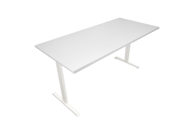 Kancelársky stôl 1400 x 700 mm - Farba dosky: biela, Farba podnože: biela