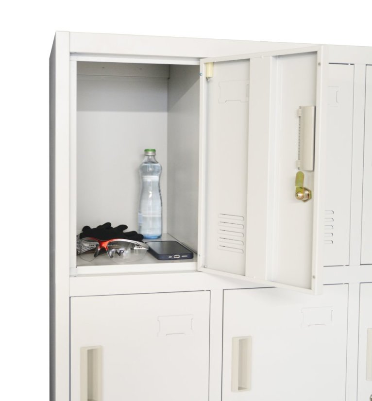 Šatníková skrinka s 12 boxmi 1850 mm x 900 mm x 400 mm