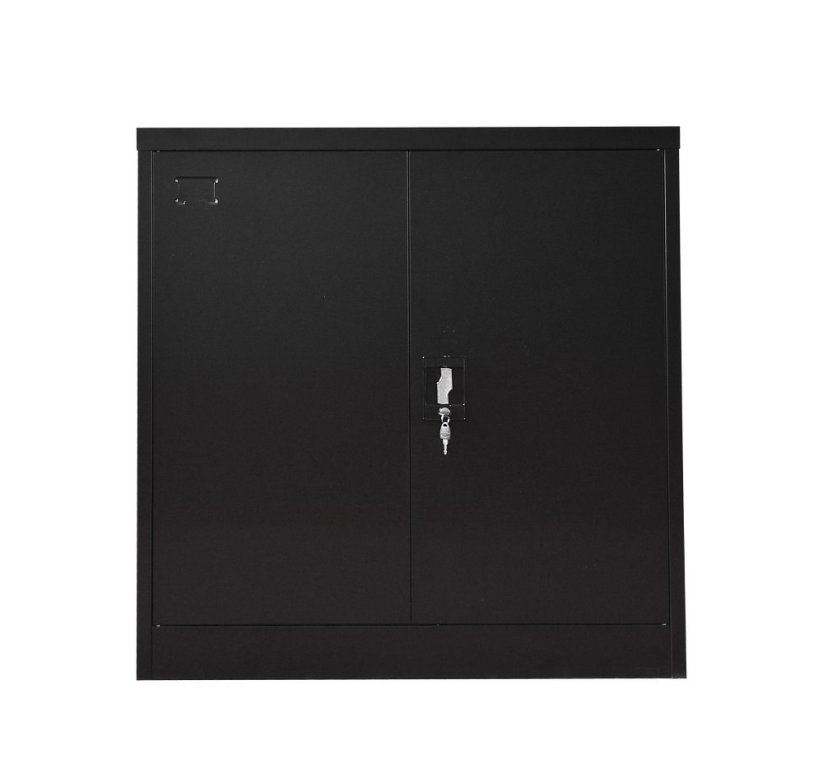 Kancelářská kovová skříň 900 x 900 x 400 mm - Barva: RAL 7035 šedá