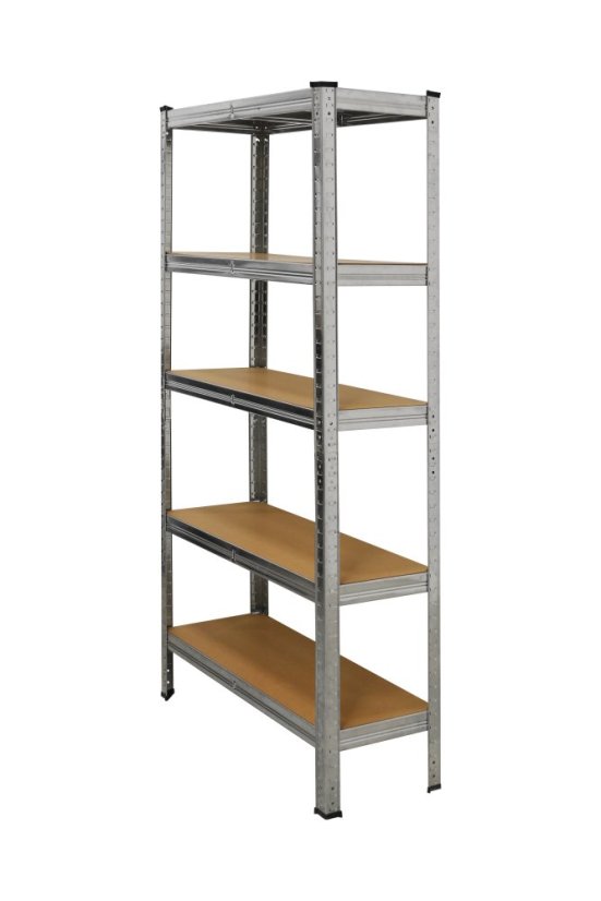 Kovový regál s MDF policemi  1800 x 900 x 400 mm, nosnost police 125 kg