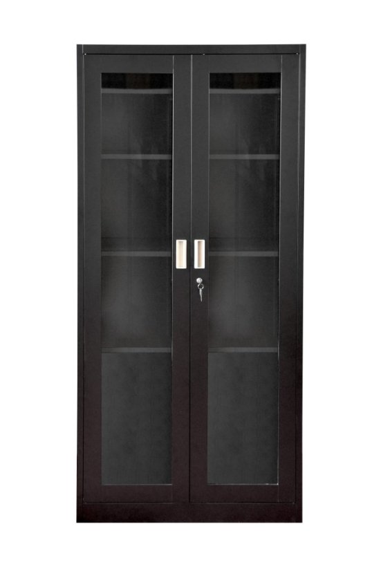 Kancelářská kovová skříň prosklená 1850 x 900 x 400 mm