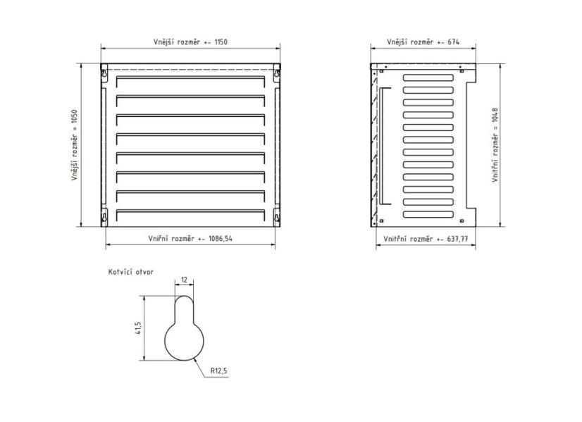 Designový kryt pro klimatizaci a tepelné čerpadlo vel. L