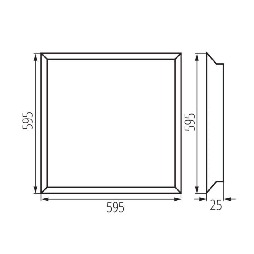 LED stropní panel 24W 4320 lm