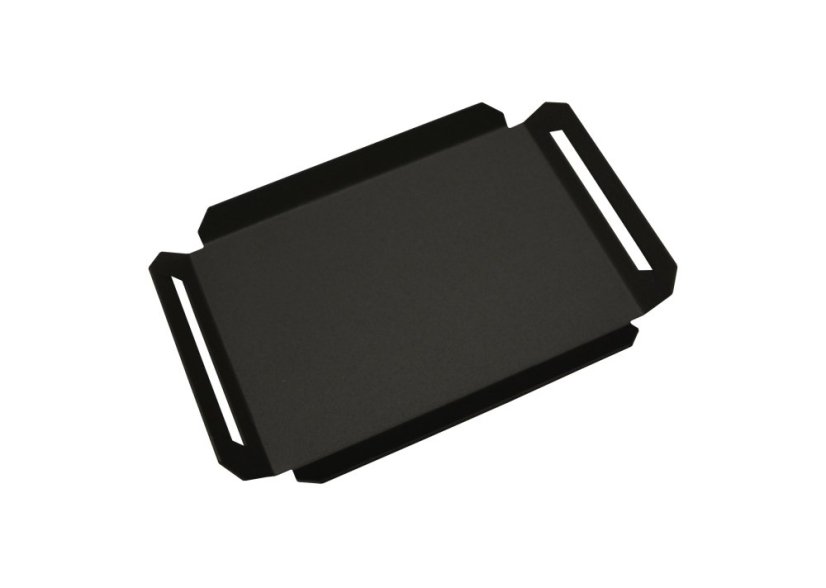 Servírovací hliníkový tácek stohovatelný černý