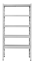 Kovový policový regál 2000 x 1000 x 400 mm, nosnosť police 335 kg - Farba: RAL 7016 antracit, Počet polic: 5