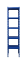 Kovový policový regál 2500 x 750 x 400 mm, nosnost police 335 kg - Barva: RAL 7035 šedá, Počet polic: 4