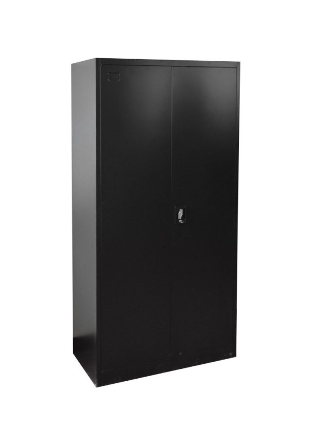 Kancelárska kovová skriňa  1850 x 900 x 400 mm - Farba: RAL 9005 čierna