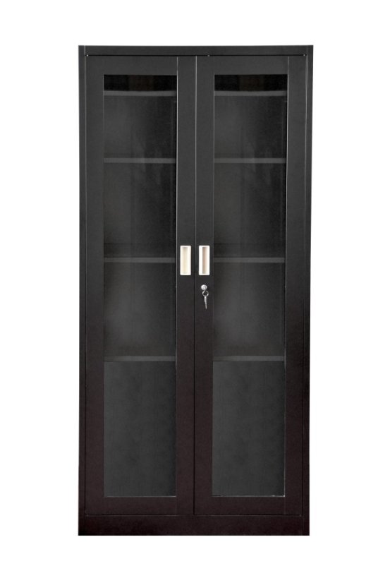 Kancelářská kovová skříň prosklená 1850 x 900 x 400 mm