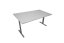 Kancelársky stôl 1400 x 700 mm - Farba dosky: buk, Farba podnože: biela