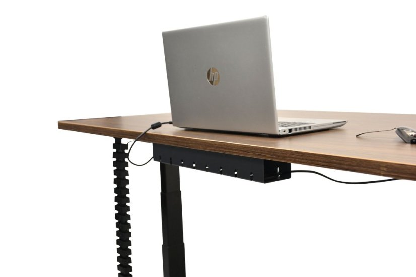 Kovový káblový organizér 440 mm - Farba: RAL 9005 čierna