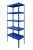 Kovový policový regál 2500 x 750 x 600 mm, nosnost police 335 kg