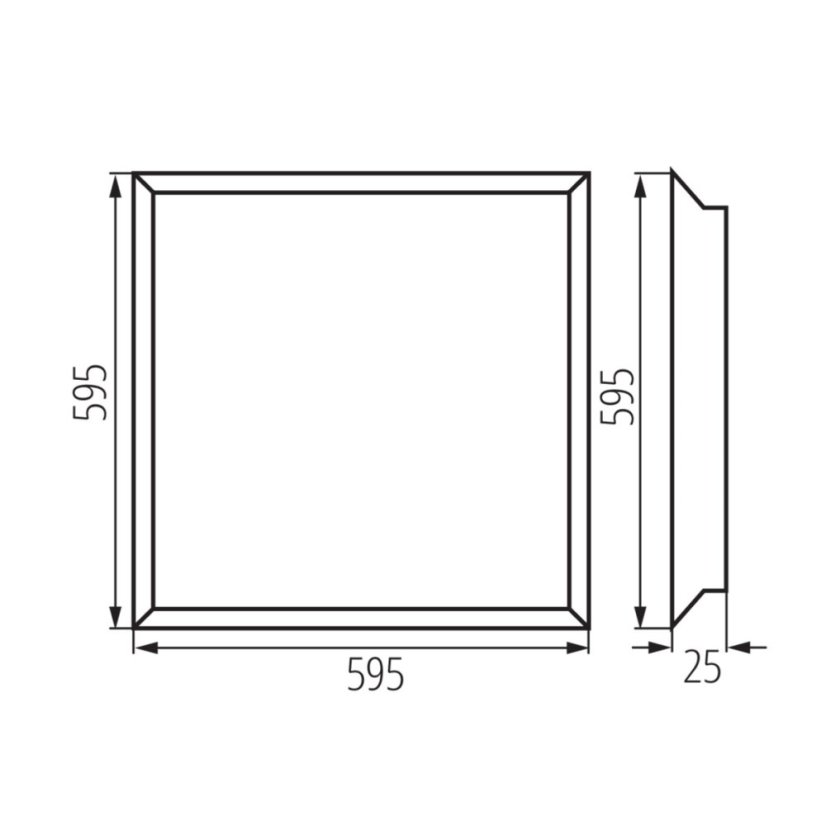 LED stropní panel 24 W 4320 lm