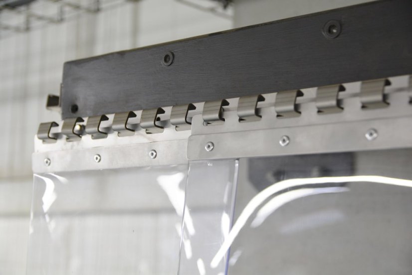 Hřebenová lišta pro lamelové clony nerez