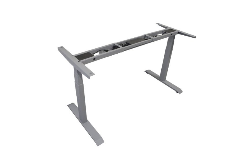 Dvoumotorová nastavitelná stolová podnož - Barva: RAL 9010 bílá