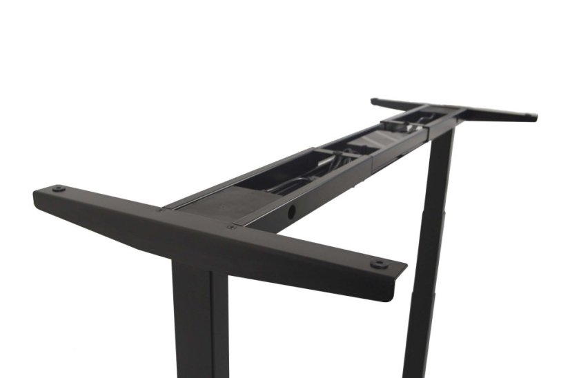 Dvoumotorová nastavitelná stolová podnož - černá