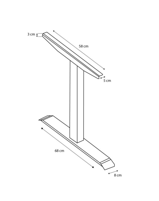Polohovací stůl dvoumotorový 1600 x 800 mm - Barva desky: ořech, Barva podnože: bílá