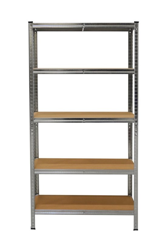 Kovový regál s MDF policami  1800 x 900 x 300 mm, nosnosť police 125 kg