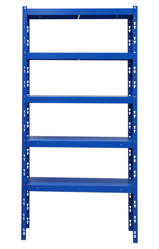 Kovový policový regál 2000 x 1000 x 400 mm, nosnosť police 335 kg - Farba: RAL 7016 antracit, Počet polic: 5