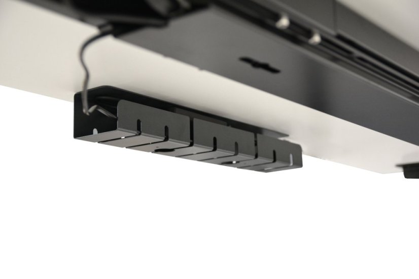 Kovový káblový organizér 440 mm - Farba: RAL 9005 čierna