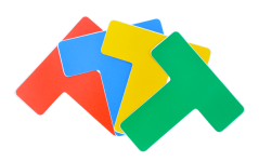 Podlahové značení ve tvaru T