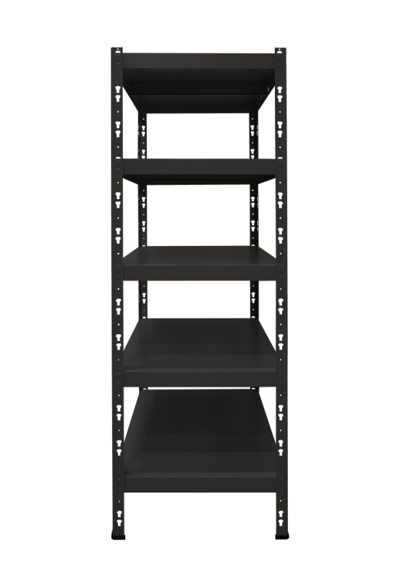 Kovový policový regál 1800 x 750 x 500 mm, nosnost police 335 kg - Barva: RAL 7016 antracit, Počet polic: 4