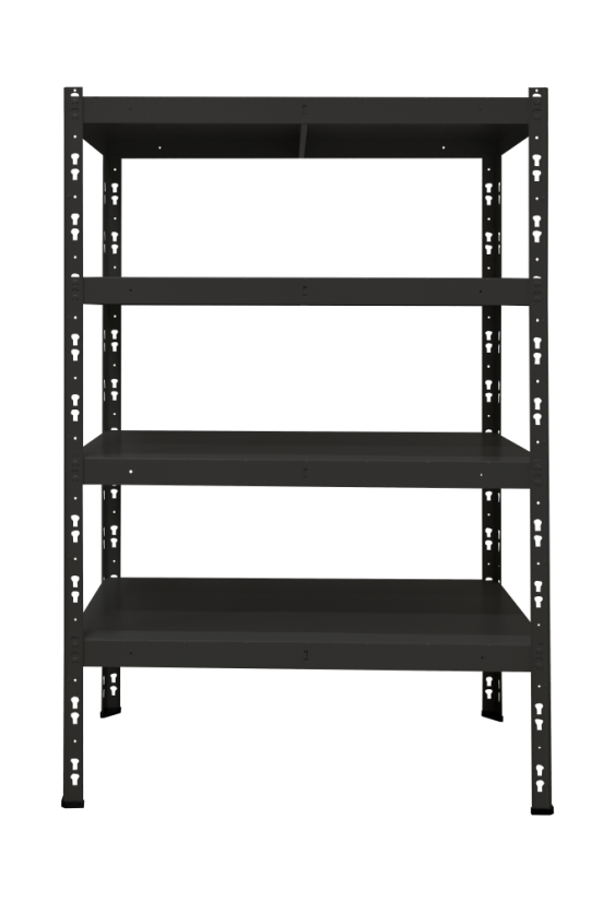 Kovový policový regál 1500 x 750 x 600 mm, nosnost police 335 kg - Barva: RAL 5015 modrá, Počet polic: 6