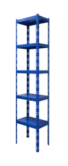 Kovový policový regál 2500 x 750 x 400 mm, nosnosť police 335 kg
