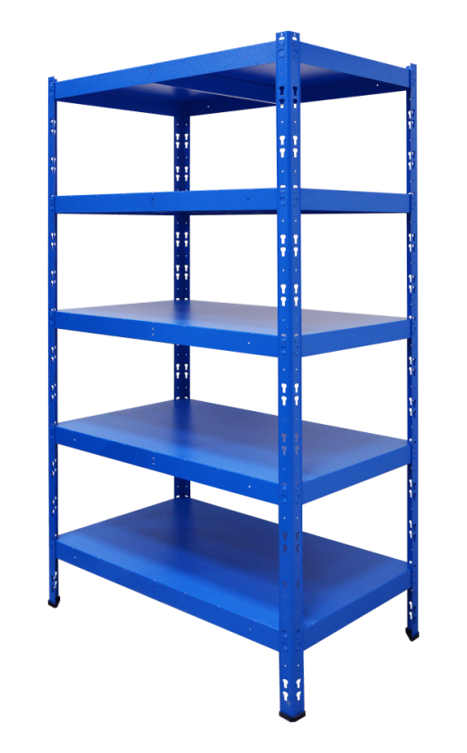 Kovový policový regál 1800 x 750 x 500 mm, nosnost police 335 kg - Barva: RAL 7016 antracit, Počet polic: 4