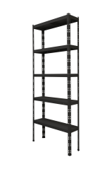 Kovový policový regál 2500 x 1000 x 400 mm, nosnosť police 335 kg