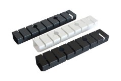 Kovový káblový organizér 440 mm