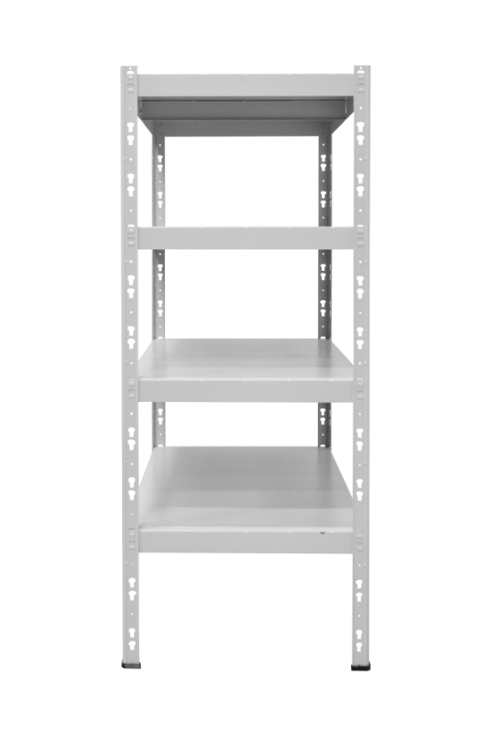 Kovový policový regál 1500 x 1000 x 600 mm, nosnosť police 335 kg - Farba: RAL 7035 biela, Počet polic: 6