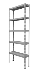 Kovový policový regál 2500 x 1000 x 400 mm, nosnosť police 335 kg