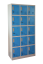 Šatníková skrinka s 15 boxmi 1850 mm x 900 mm x 400 mm - Farba: RAL 7035 sivá