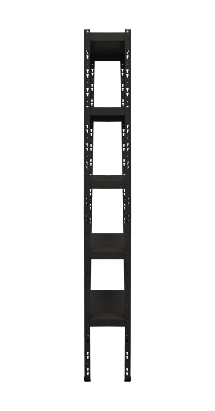 Kovový policový regál 2500 x 750 x 400 mm, nosnost police 335 kg - Barva: RAL 7035 šedá, Počet polic: 4
