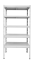 Kovový policový regál 2000 x 1000 x 500 mm, nosnosť police 335 kg