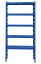 Kovový policový regál 2000 x 1000 x 400 mm, nosnosť police 335 kg - Farba: RAL 7016 antracit, Počet polic: 5