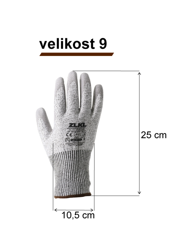 Protiporézne rukavice - Veľkosť: 10 (XL)