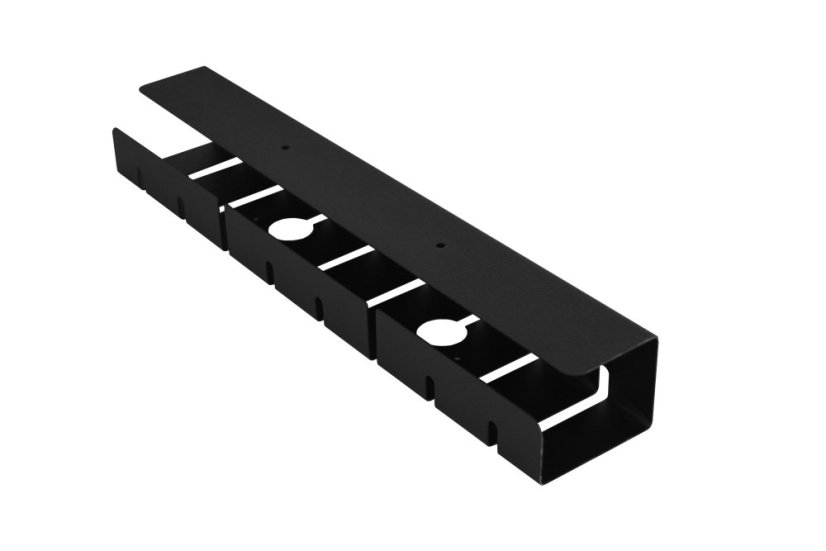 Kovový káblový organizér 440 mm - Farba: RAL 9005 čierna