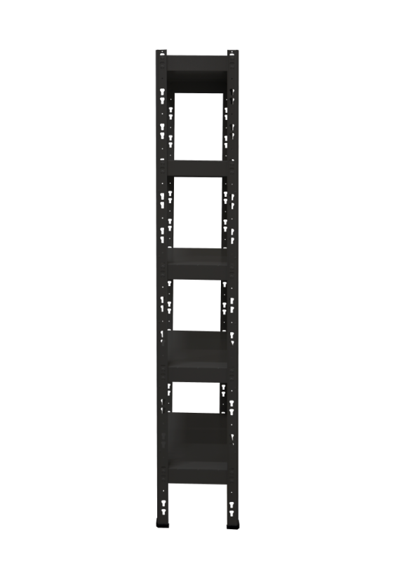 Kovový policový regál 1800 x 750 x 400 mm, nosnosť police 335 kg - Farba: RAL 7035 sivá, Počet polic: 4