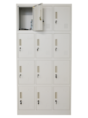 Šatní skříňka s 12 boxy 1850 mm x 900 mm x 400 mm