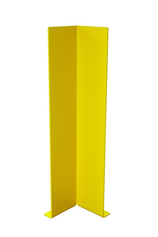 Kovová ochrana rohů a zdí, výška 1200 mm, pruhovaná