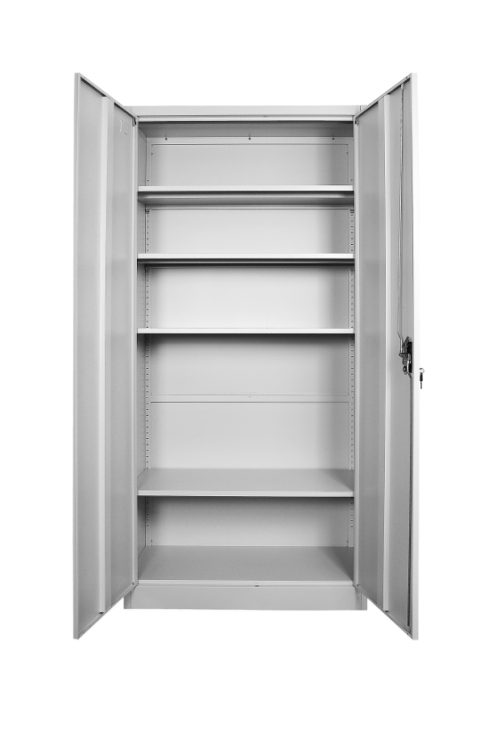 Kancelářská kovová skříň 1850 x 900 x 400 mm - Barva: RAL 7035 šedá
