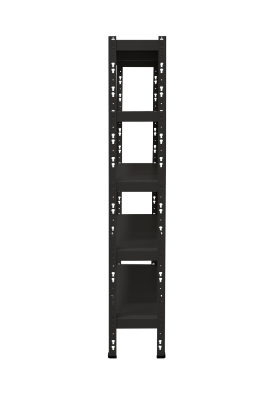 Kovový policový regál 1800 x 1000 x 300 mm, nosnosť police 335 kg - Farba: RAL 7035 sivá, Počet polic: 4