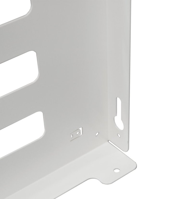 Kryt klimatizácie a jednotky tepelného čerpadla na zem biely veľ. L